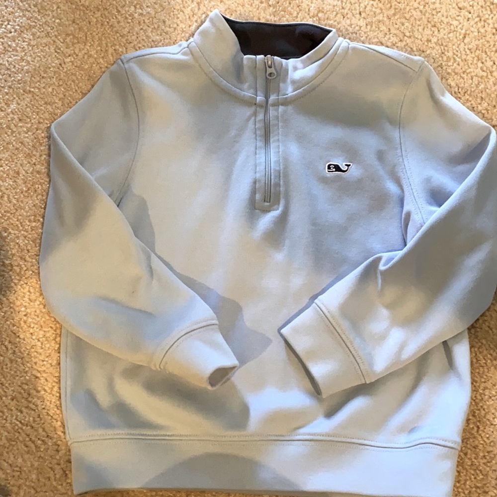 4T vineyard Vines light blue quarter zip.